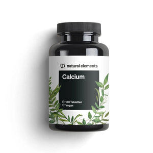 Calcium Tabletten von natural elements für Zähne und Knochen.