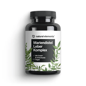 Mariendistel Leber Komplex von NATURAL ELEMENTS, vegan, Cholin, Artischocke