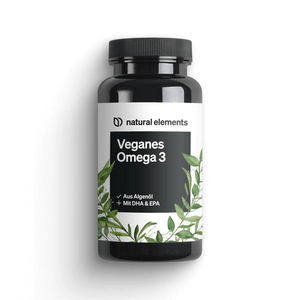 Veganes Omega 3 von Natural Elements, aus Algenöl mit DHA und EPA